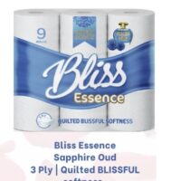 BLISS ESSENCE 3PLY TOILET ROLLS OUD